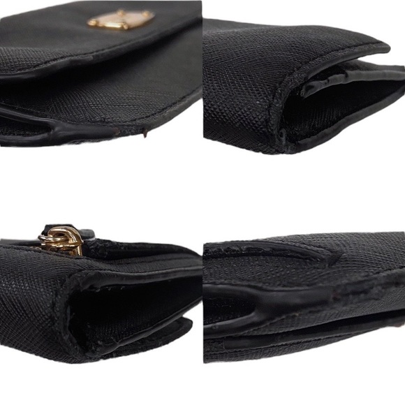 Michael Kors Black Saffiano Leather Envelope Wallet with Gold Tone Hardware - Picture 8 of 10